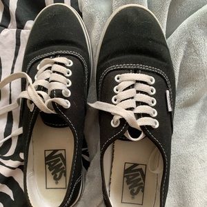 Black and white Vans